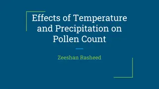 Effects of Temperature and Precipitation on Pollen Count Study