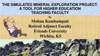 Simulated Mineral Exploration Project: A Tool for Higher Education