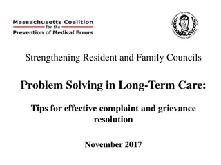 Effective Problem-Solving Tips for Resident and Family Councils in Long-Term Care