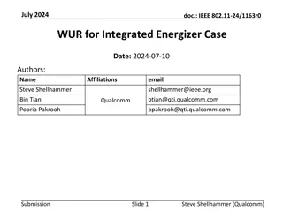 IEEE 802.11-24/1163r0 Integrated Energizer Case Analysis