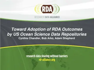 Adoption of RDA Outcomes in US Ocean Science Data Repositories
