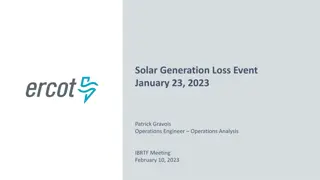 Solar Generation Loss Event - January 23, 2023 Overview