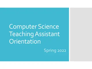 Computer Science Teaching Assistant Orientation & Tips for Balance