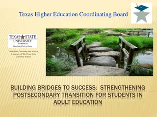 Enhancing Postsecondary Transition for Adult Education Students in Texas