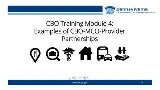 Building Effective CBO-MCO Partnerships: Training Module Insights