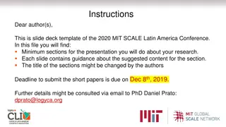 Slide Deck Template for 2020 MIT SCALE Conference