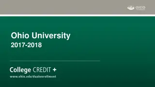 Ohio University 2017-2018 Program Overview and Academic Advising