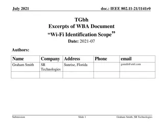 Wi-Fi Identification Impacts and Solutions in IEEE Standards