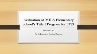 Evaluation of MILA Elementary School Title I Program for FY24
