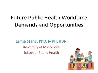 Public Health Workforce Demands and Opportunities: Addressing Challenges and Embracing Change
