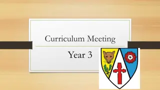 Year 3 Curriculum Meeting and Timetable Details