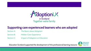 Adoption and Education for Care-Experienced Learners