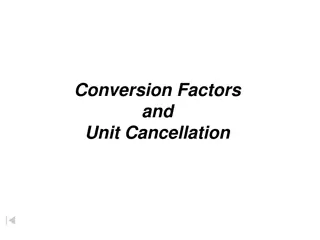 Unit Conversion and Cancellation in Physical Quantities