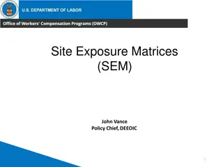 Site Exposure Matrices (SEM) for Toxic Substance Exposure