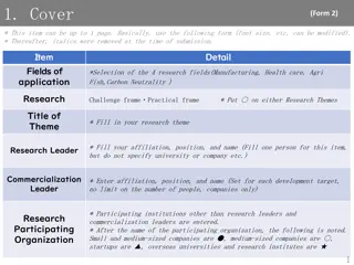 Research Collaboration for Innovation in Various Fields