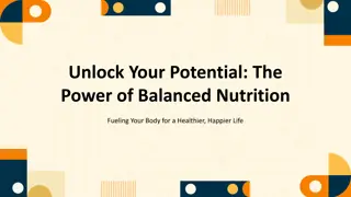 Balanced Nutrition for Optimal Health and Well-being