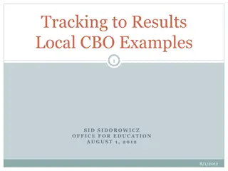 Local CBO Examples for Achieving Educational Outcomes