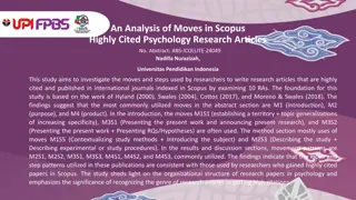 Analysis of Moves in Highly Cited Psychology Research Articles