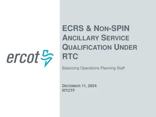 ERCOT Perspective on Ancillary Service Qualification Changes
