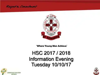 Achieving Success in HSC 2017/2018: Key Information & Documentation