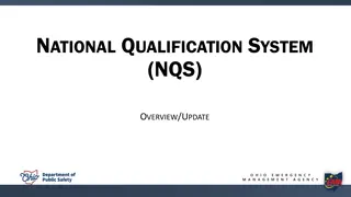 Ohio Emergency Management Agency: National Qualification System Overview & Update