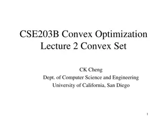 Convex Optimization Lecture: Sets, Functions, and Problems