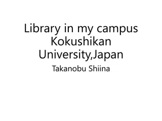Library Resources and Services at Kokushikan University, Japan