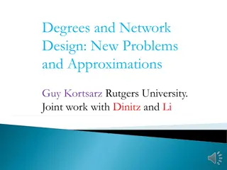 Advanced Network Design Techniques and Problems
