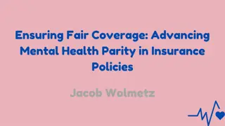 Advancing Mental Health Parity in Insurance Policies
