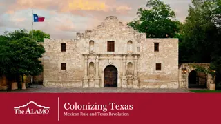 Colonization of Texas: Mexican Rule and Revolution