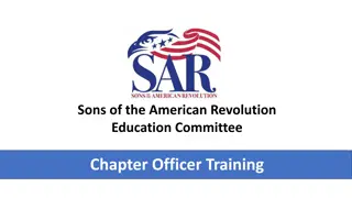 American Revolution Education Committee Chapter Reports & Notifications