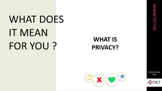 Privacy, Data Protection, and Technology Ethics with WWW.TICT.IO