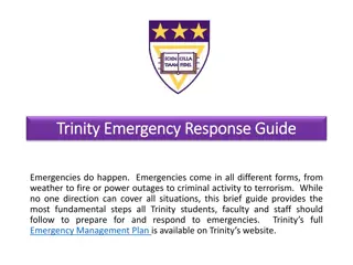 Trinity Emergency Response Guide for Students, Faculty, and Staff