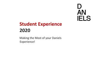 Maximizing Your Daniels Experience: Student Involvement and Opportunities