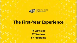 First-Year Advising at Wichita State University