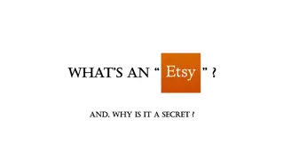 ETSY: Empowering Artists and Crafters Online since 2005