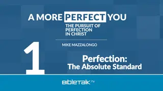 Seeking Perfection: Different Perspectives and Approaches