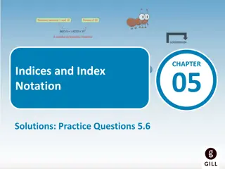 Indices and Index Notation Practice Questions Solutions