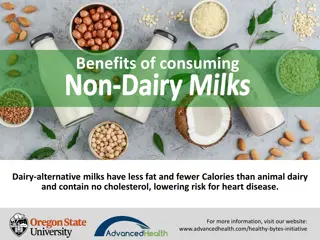 Benefits of Consuming Non-Dairy Milks for Improved Health