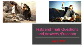 Life's Trials and Temptations - Biblical Insights and Experiences