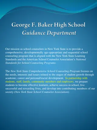 School Counselors' Comprehensive Program in New York State
