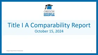Comparability Requirements in Education
