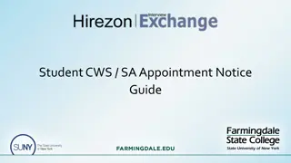 Guide to Accessing Student.CWS/SA Appointment Notice System
