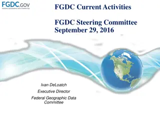 NGAC and FGDC Geospatial Activities Overview