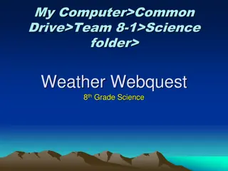 8th Grade Science Webquest: Explore Weather with Interactive Activities