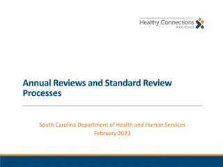 Key Dates and Processes for Health Services Review in South Carolina 2023