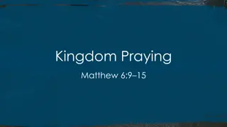 The Significance of Prayer in Christ's Kingdom