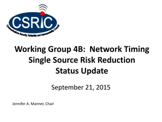 Improving Communications Network Timing for Resilience