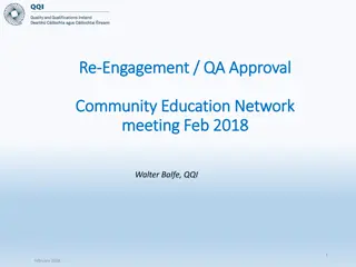 Provider Reengagement for Educational Quality Assurance and Improvement