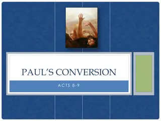 Insights on Paul's Conversion in Acts 8-9 and Reflections on Busy Lives